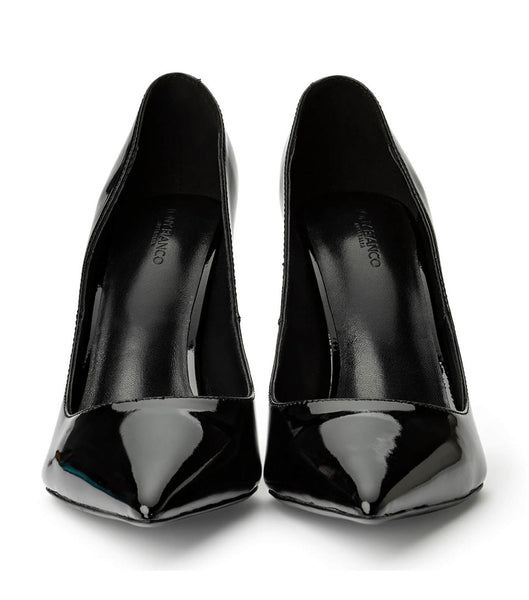 Tony Bianco Anja Black Patent 10.5cm Court Shoes Black | IEDFL29134
