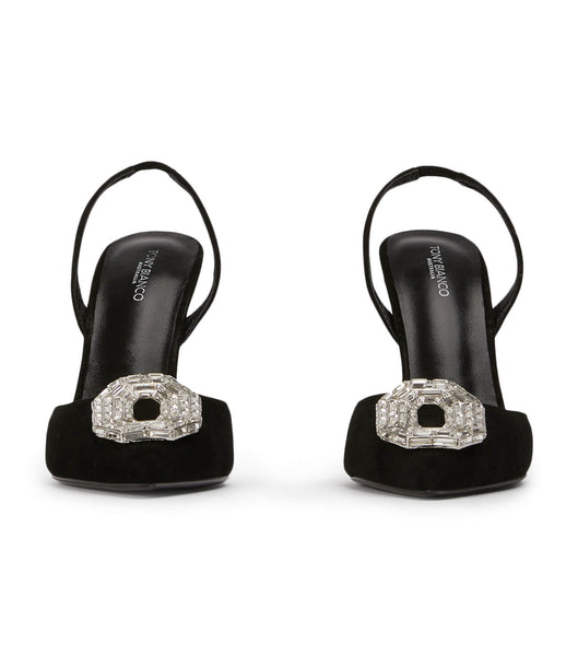 Tony Bianco Arma Black Suede 10.5cm Court Shoes Black | IEEAH32422