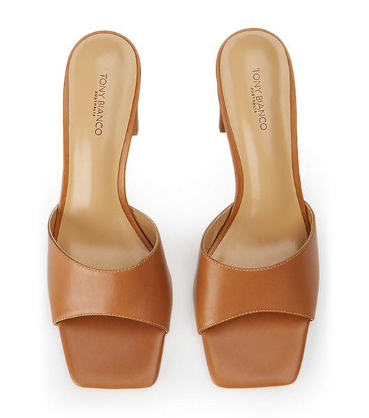 Tony Bianco Cyrus Tan Como 8.5cm Low Heels Brown | AIEDF50481