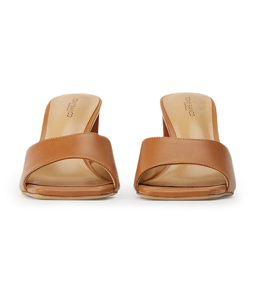 Tony Bianco Cyrus Tan Como 8.5cm Low Heels Brown | AIEDF50481