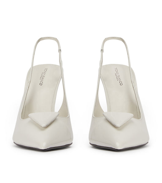 Tony Bianco Ginger White Hi Shine 10cm Court Shoes White | UIEND13397