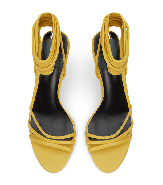 Tony Bianco Hailee Desert Nappa 8.5cm Stiletto Heels Yellow | EIEHC11310