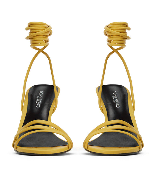 Tony Bianco Hailee Desert Nappa 8.5cm Stiletto Heels Yellow | EIEHC11310