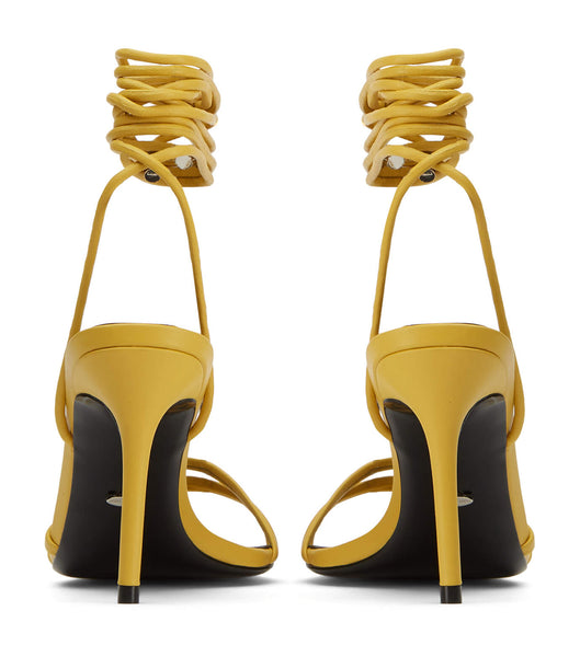 Tony Bianco Hailee Desert Nappa 8.5cm Stiletto Heels Yellow | EIEHC11310