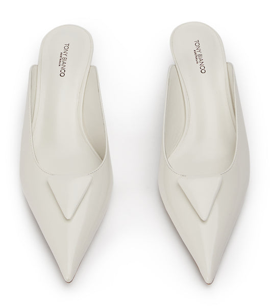 Tony Bianco Kira White Hi Shine 4.5cm Court Shoes White | YIEGT98492