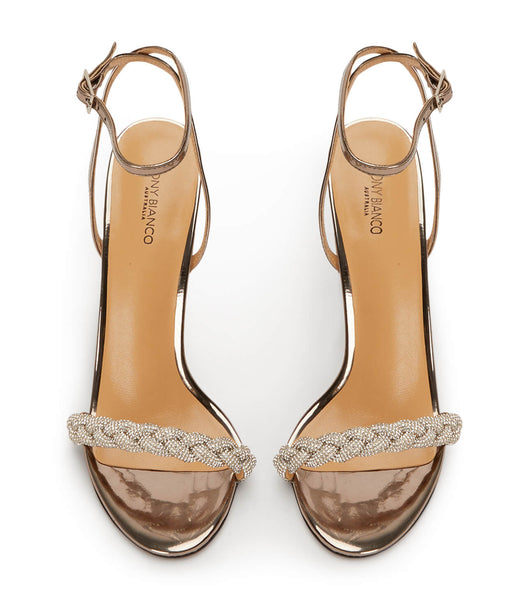 Tony Bianco Kosta Gunmetal Shine 11cm Stiletto Heels Grey | LIETR92058