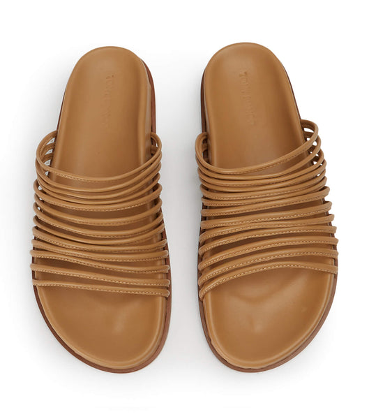Tony Bianco Libi Biscuit Nappa Flat Sandals Yellow | FIEUI25879