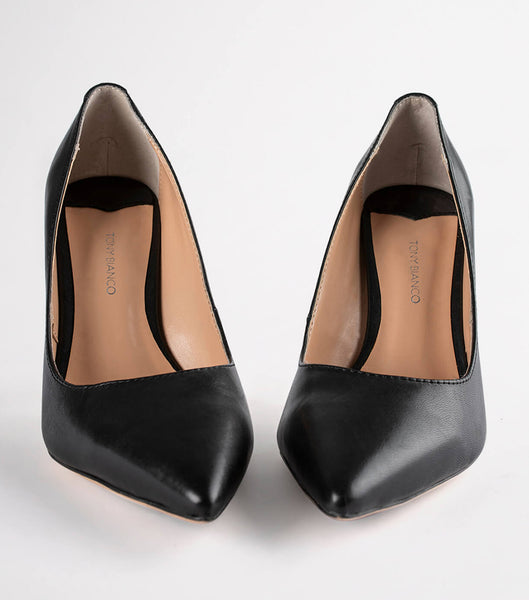 Tony Bianco Lotus Black Como 10.3cm Court Shoes Black | EIEVG48712