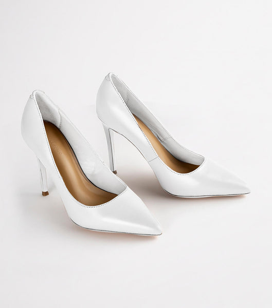 Tony Bianco Lotus Milk Capretto 10.3cm Court Shoes White | FIEUI19277
