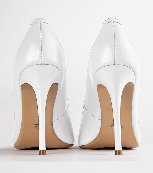 Tony Bianco Lotus Milk Capretto 10.3cm Court Shoes White | FIEUI19277