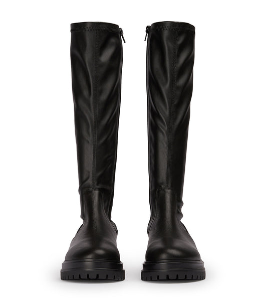 Tony Bianco Waze Black Venice/Black Venezia 4.5cm Knee High Boots Black | IENZX85391