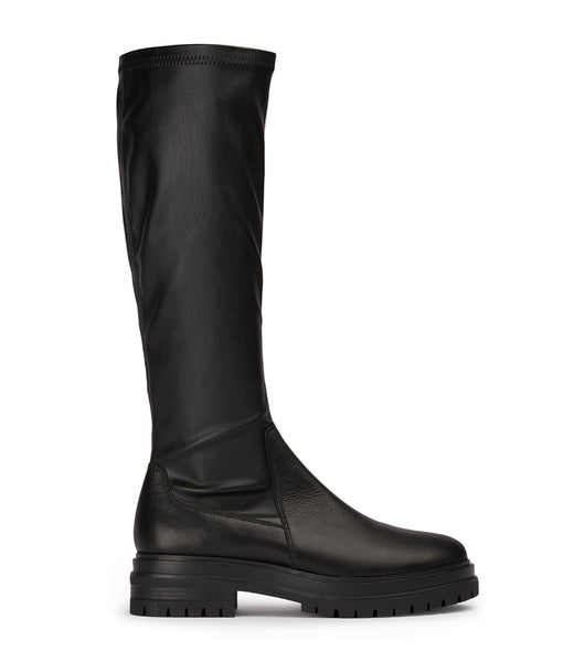 Tony Bianco Waze Black Venice/Black Venezia 4.5cm Knee High Boots Black | IENZX85391