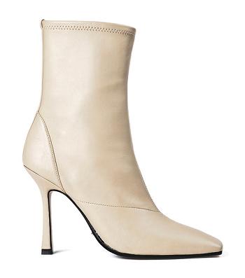 Tony Bianco Halsey Vanilla Nappa 10.5cm Ankle Boots Light Yellow | PIEER82013