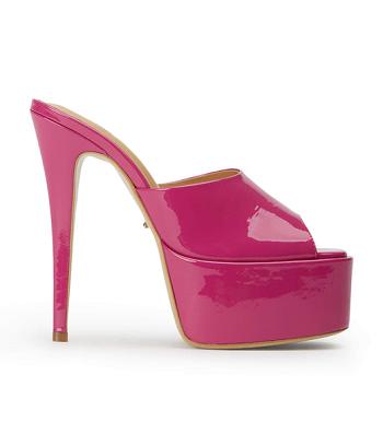 Tony Bianco Jordyn Berry Patent 15cm Stiletto Heels Pink | IEJZR34679