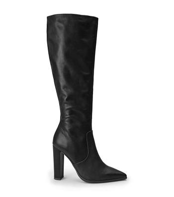 Tony Bianco Lucille Black Venice 10.3cm Knee High Boots Black | LIESX73142